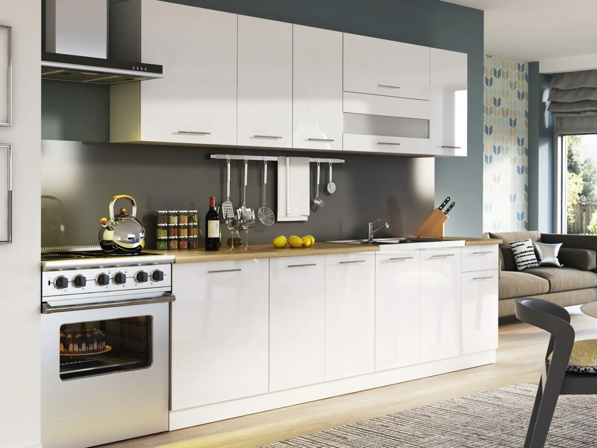 Modulkøkkensæt Tiffa White 121