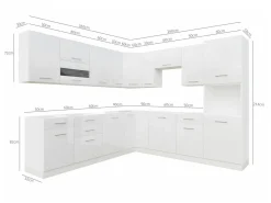 Modulkøkkensæt Tiffa White 150