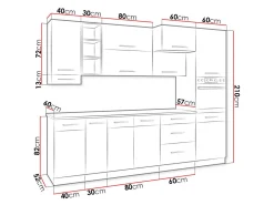 Modulkøkkensæt Wood White 137