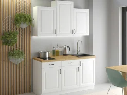 Modulopvaskeskab med låger Retro White 106