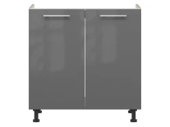 Modulopvaskeskab med låger Tiffa Grey 125