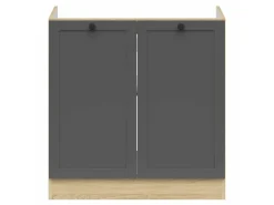 Modulopvaskeskab med låger Classic Grey Oak 101