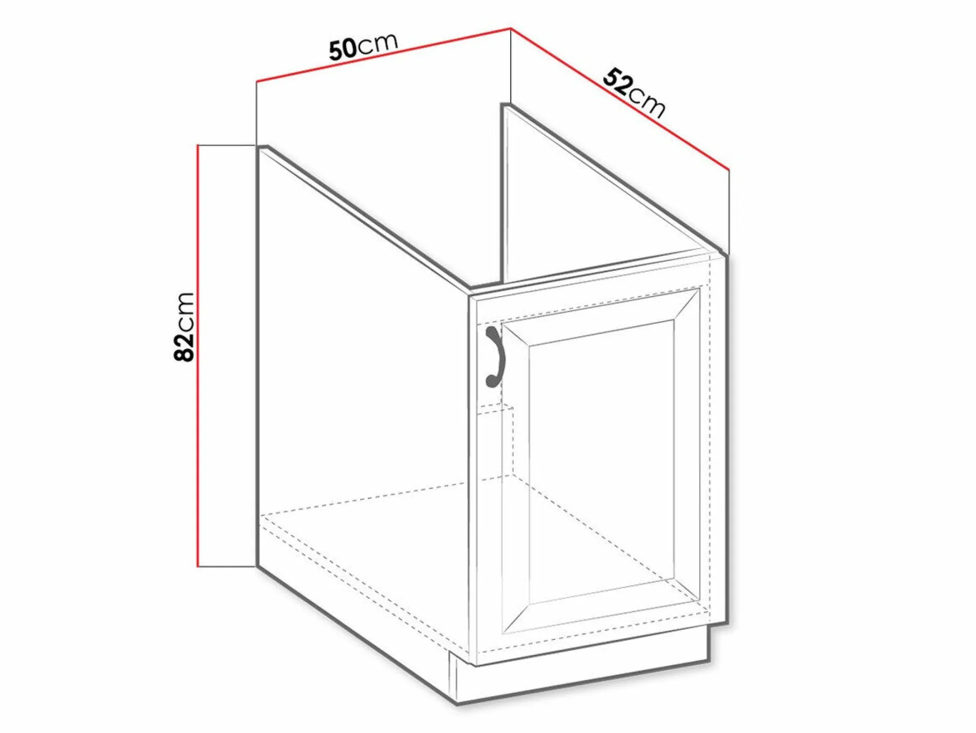 Modulopvaskeskab med låger Retro Grey 106