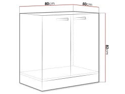 Modulopvaskeskab med låger Multi Grey 110