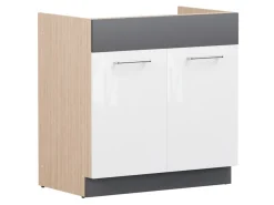 Modulopvaskeskab med låger Mode White 116