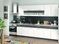 Modulopvaskeskab med låger Mode White 116