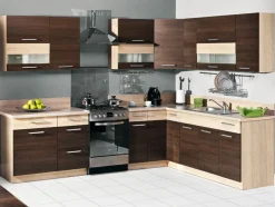 Modulopvaskeskab med låger Mode Dark 116