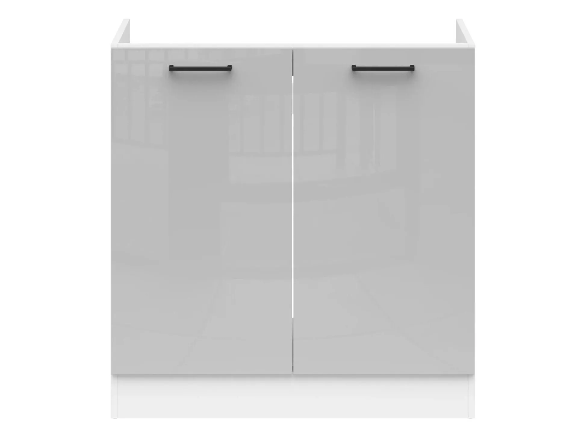 Modulopvaskeskab med låger Line Grey 115