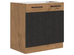 Modulopvaskeskab med låger Wood Grey 108