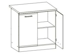 Modulskab med låger Eli Dark 106