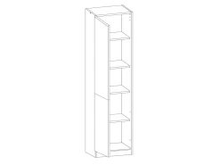 Modulskab med låger Eli Dark 109