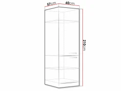 Modulskab med låger Multi White 103