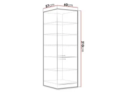 Modulskab med låger Multi Cream 114