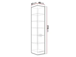 Modulskab med låger Multi Cream 118