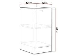 Modulskab med låger Multi White 121