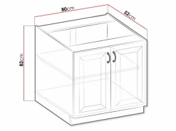 Modulskab med låger Retro Grey 119