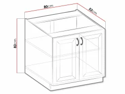 Modulskab med låger Retro White 119