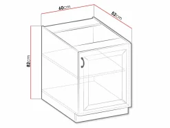 Modulskab med låger Retro White 107