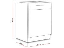 Modulskab med låger Wood Grey 116