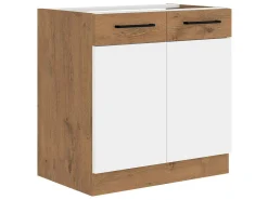 Modulskab med låger Wood White 110