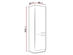 Modulskab med låger Wood White 135