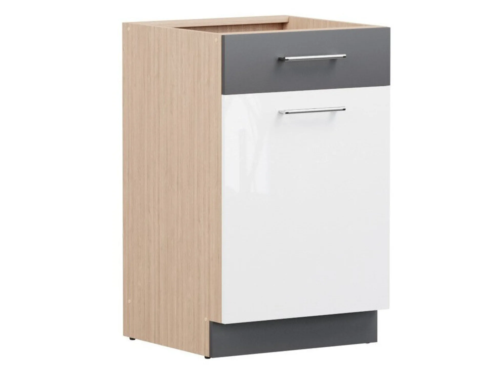 Modulskab med skuffe og låger Mode White 112