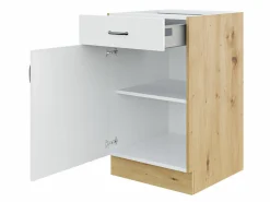 Modulskab med skuffe og låger Retro White 105