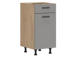 Modulskab med skuffe og låger Ati Grey 102