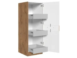 Modulskab med skuffe og låger Wood White 100