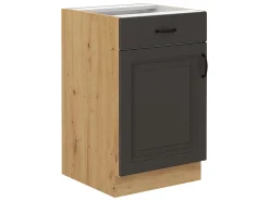 Modulskab med skuffe og låger Retro Grey 105