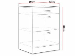 Modulskab med skuffer Multi Cream 105