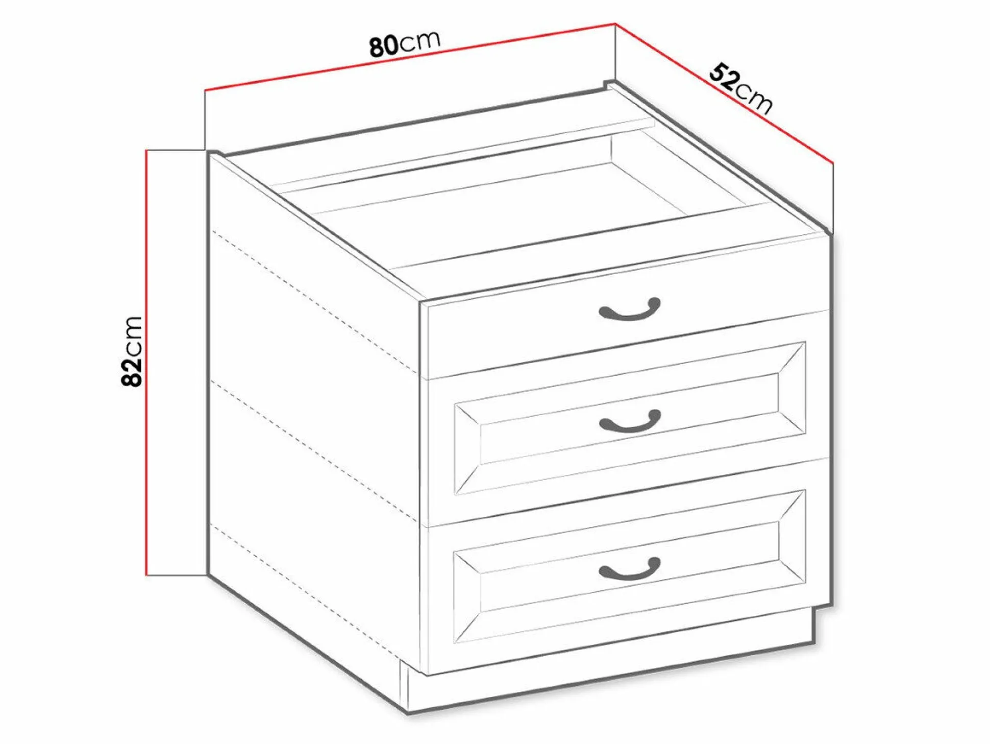 Modulskab med skuffer Retro White 120