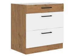 Modulskab med skuffer Wood White 123