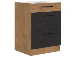 Modulskab med skuffer Wood Grey 115