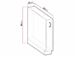 Modulskab med udtrækskurv Retro Grey 101