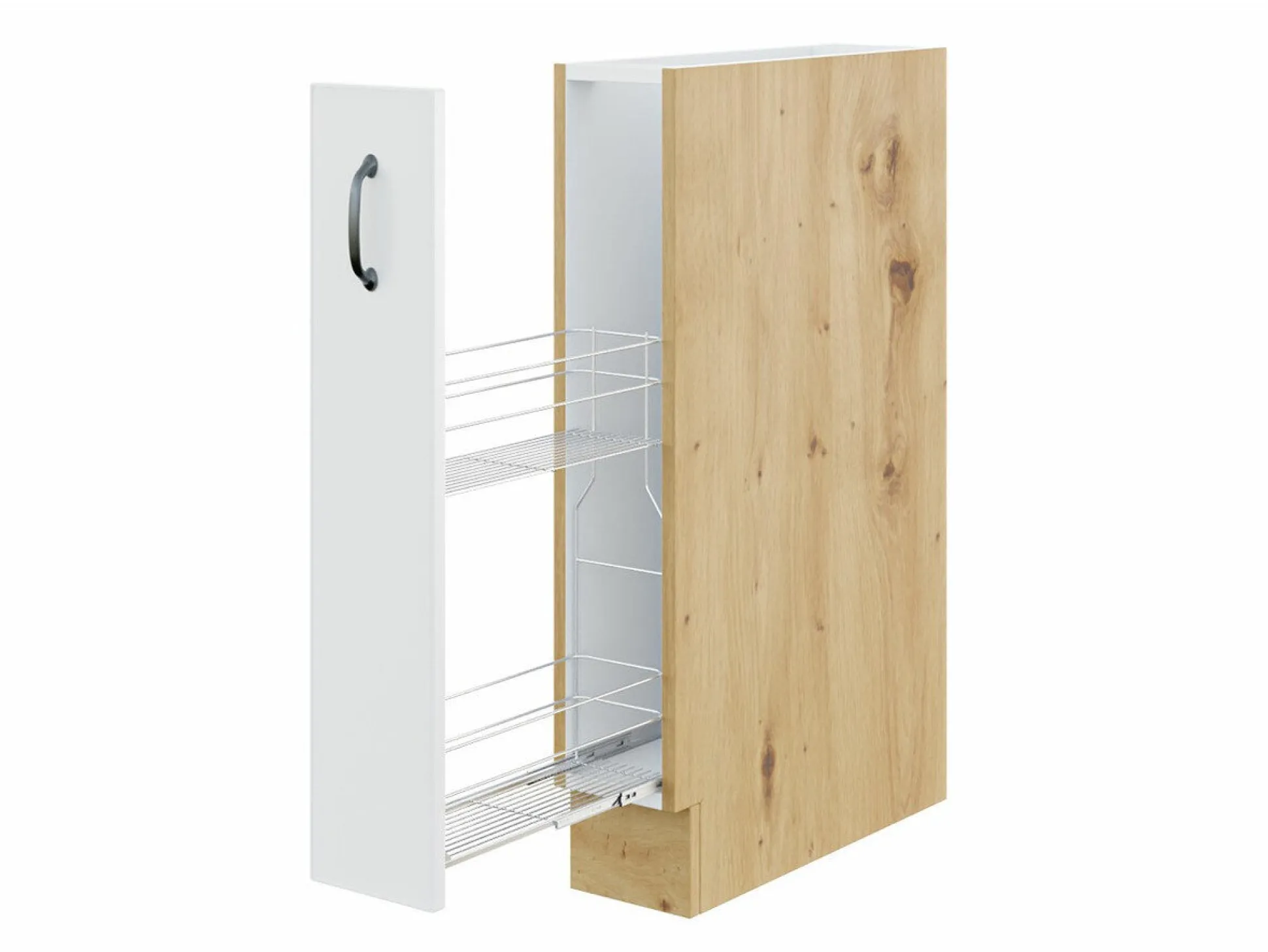 Modulskab med udtrækskurv Retro White 101