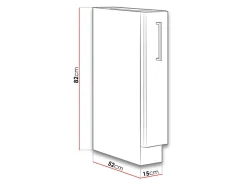 Modulskab med udtrækskurv Wood 105
