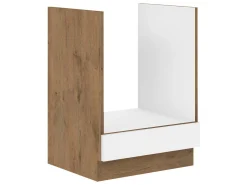 Modulskab til indbyggede apparater Wood White 125