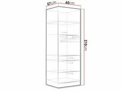 Modulskab til indbyggede apparater Multi Grey 101