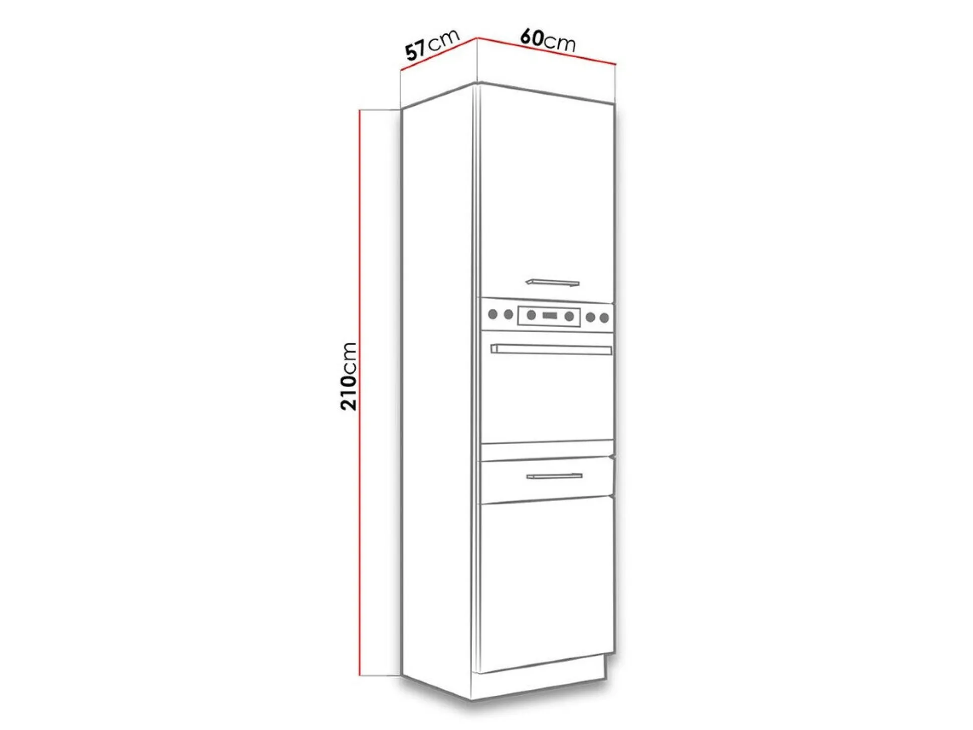 Modulskab til indbyggede apparater Wood Grey 113