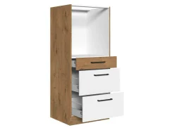 Modulskab til indbyggede apparater Wood White 102