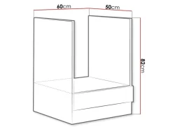 Modulskab til indbyggede apparater Multi Grey 116