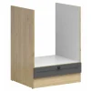 Modulskab til indbyggede apparater Classic Grey Oak 109