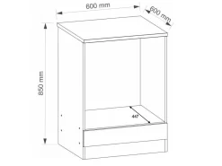 Modulskab til indbyggede apparater Eli Light 104