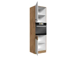 Modulskab til indbyggede apparater Wood White 113