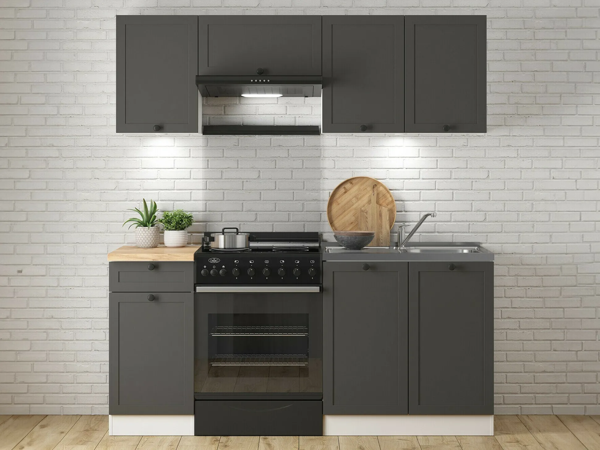 Modulvægskab Classic Grey 110