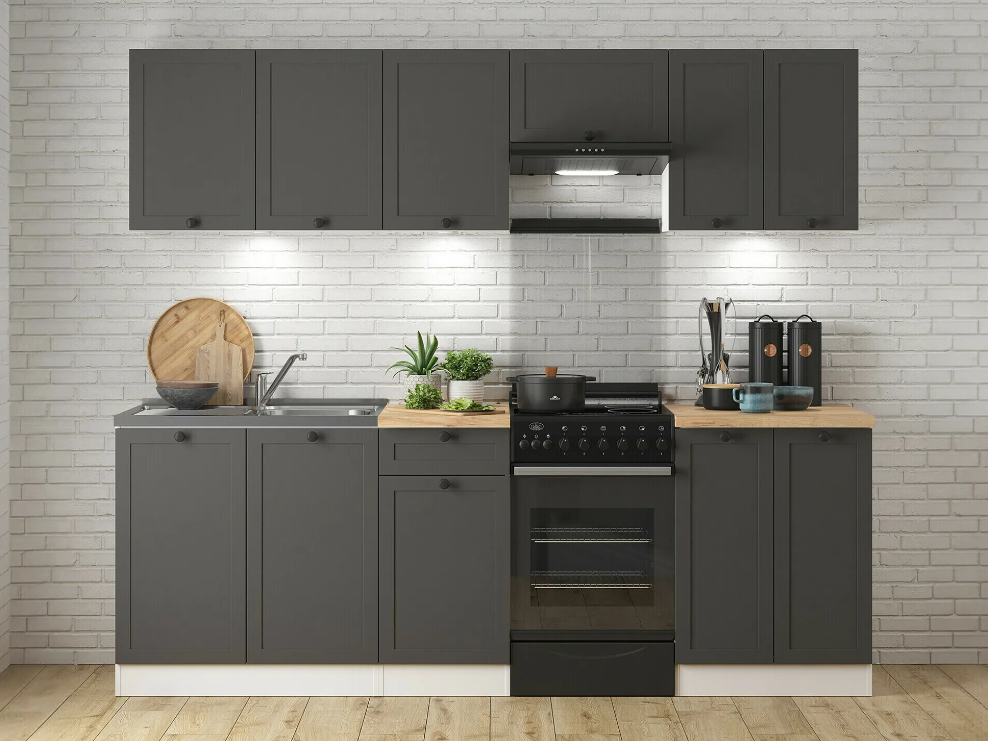 Modulvægskab Classic Grey 110