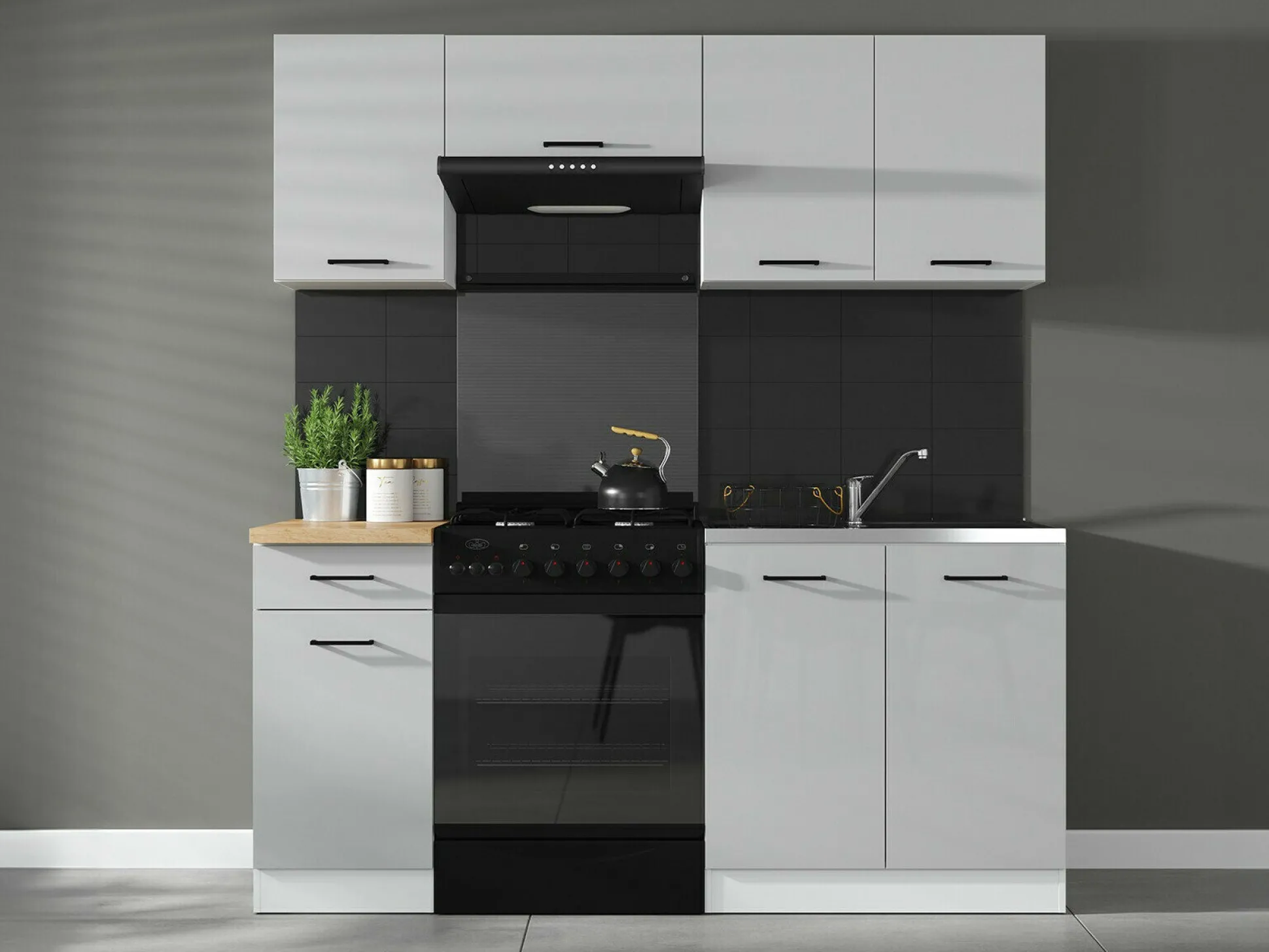 Modulvægskab Line Grey 109