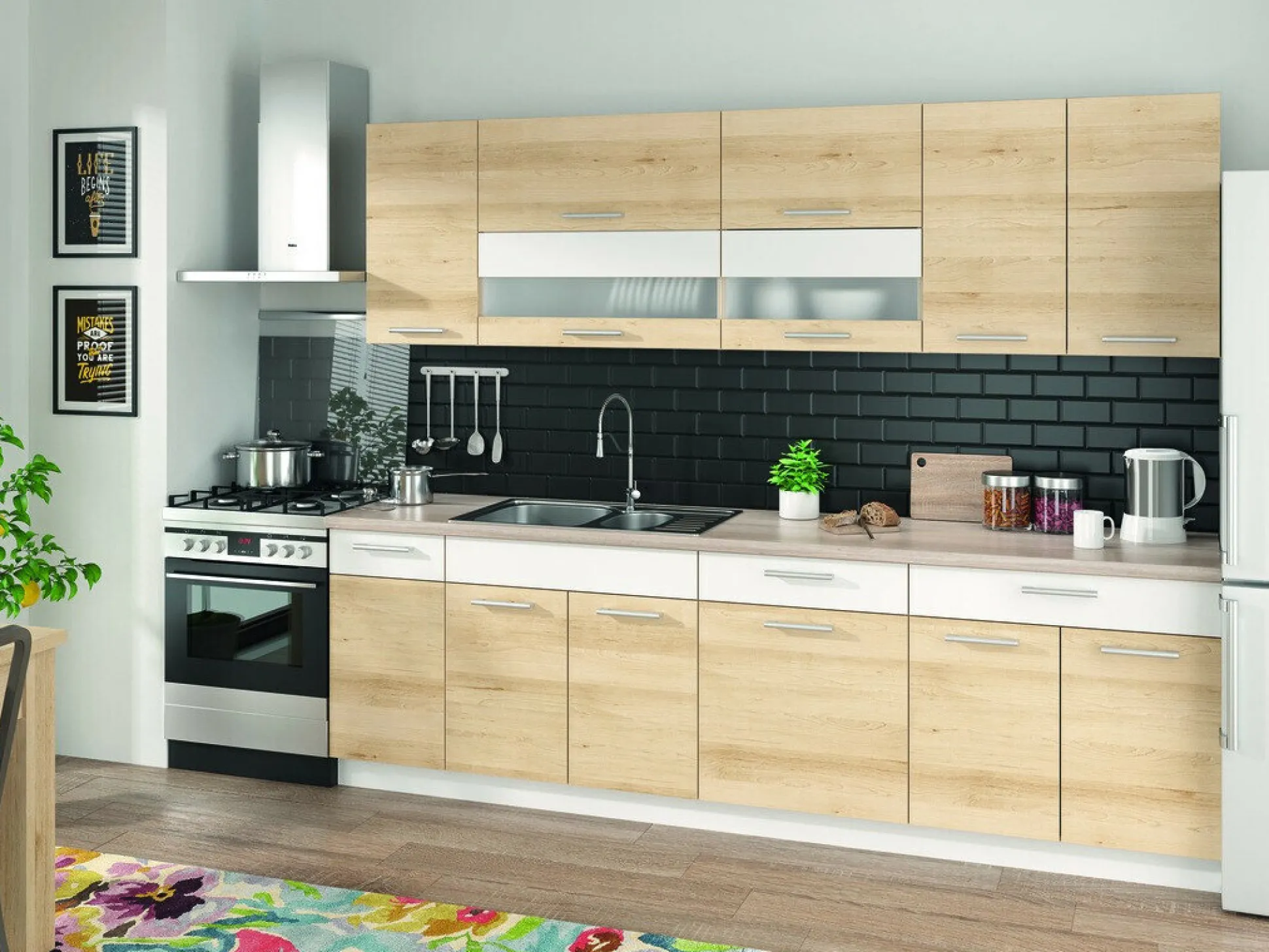 Modulvægskab Mode Beech 102