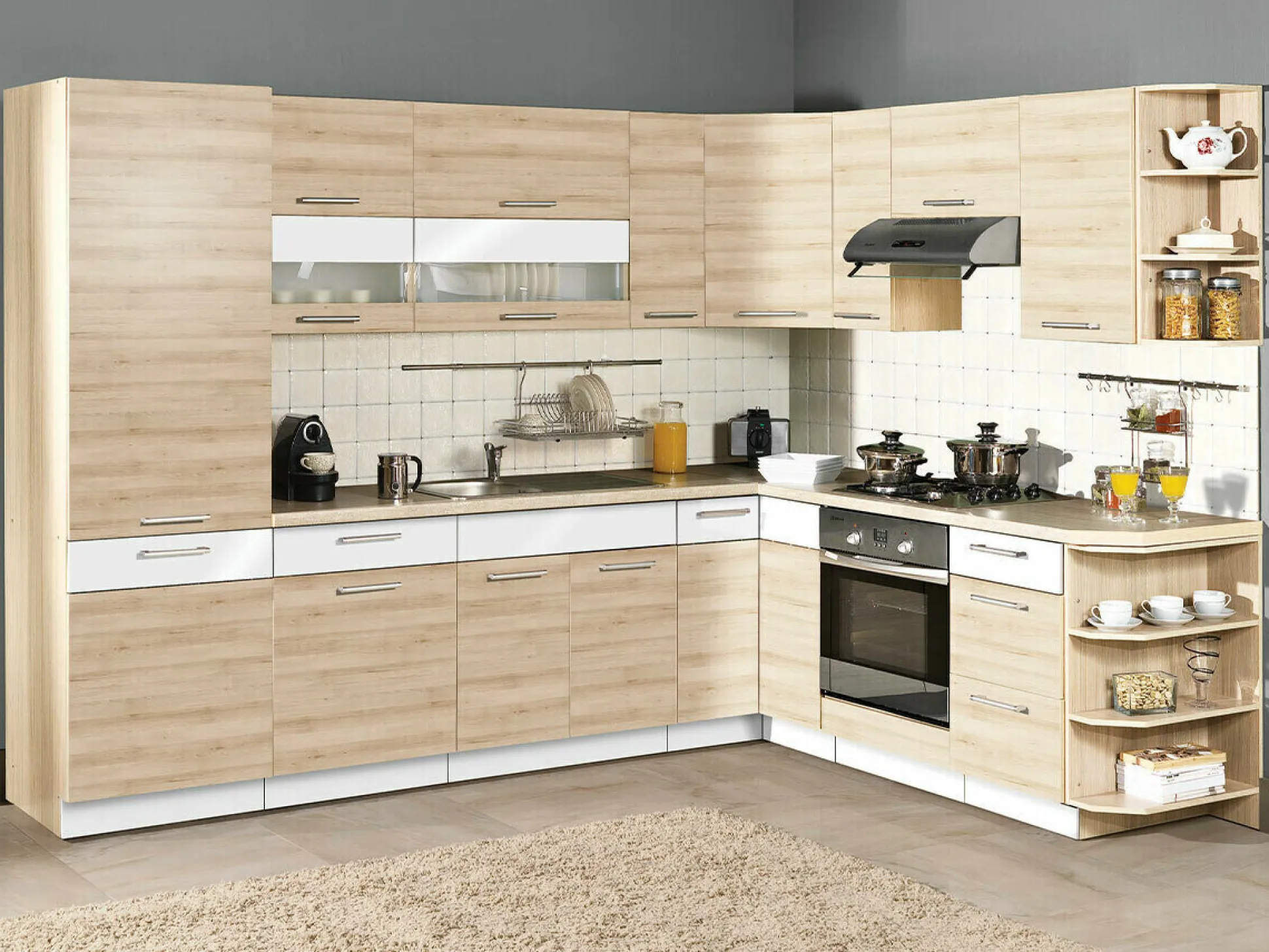 Modulvægskab Mode Beech 107